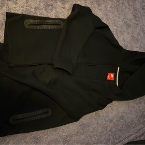 Nike Black and Red Hoodie